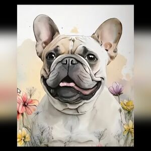 2 French Bulldog Art Print 9x12 And 8.5x11 1 Of Each Design